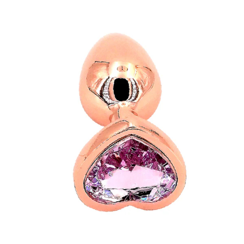 Dilatador anal gema de placer rose gold